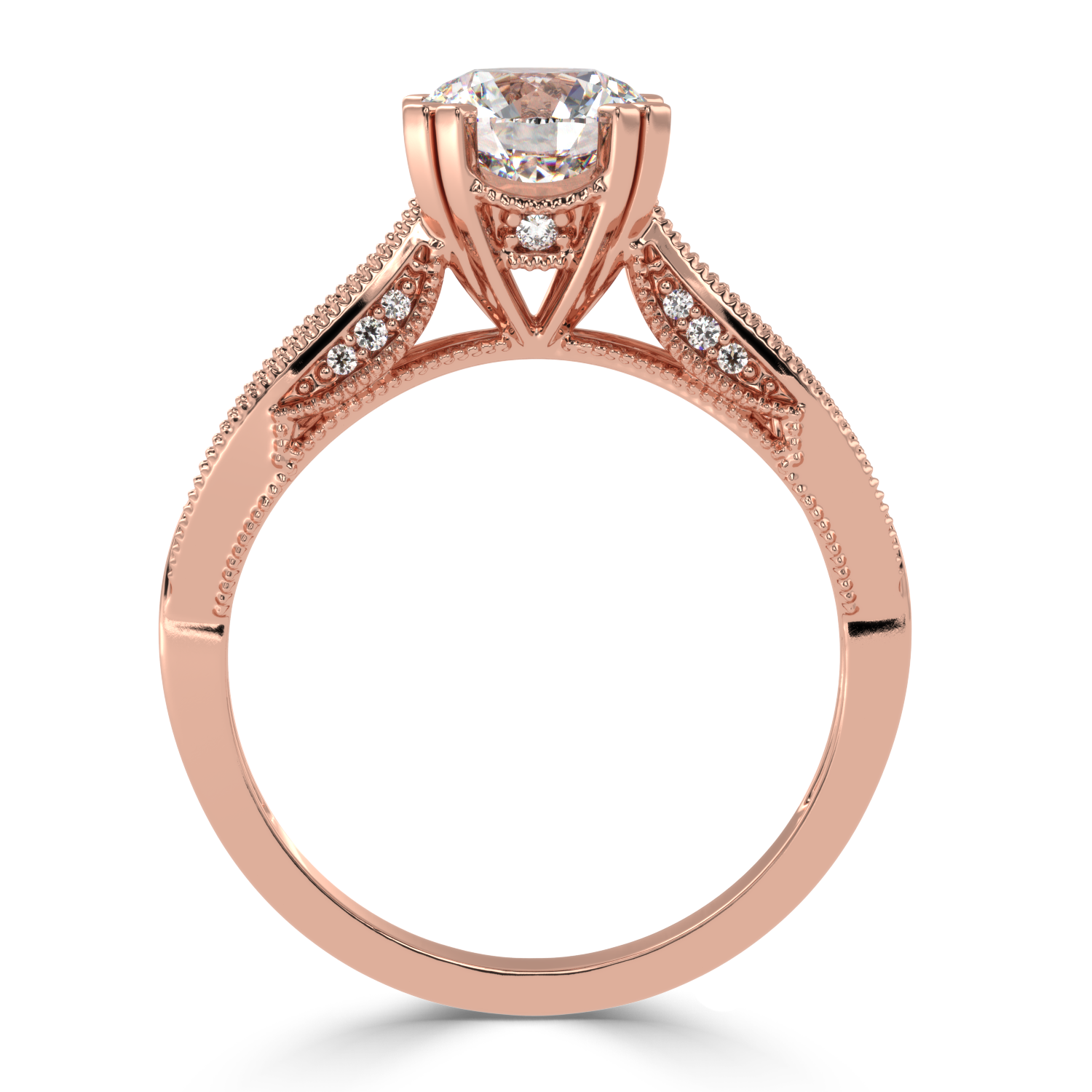 1.36 Carat H Color VS1 Clarity Diamond Studded Natural Diamond Ring.